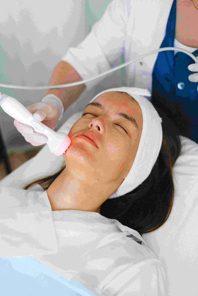 Dermatologist consulting a patient