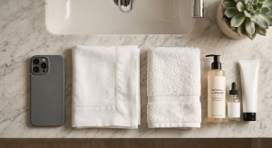 Everyday items such as phones and towels that come into contact with facial skin